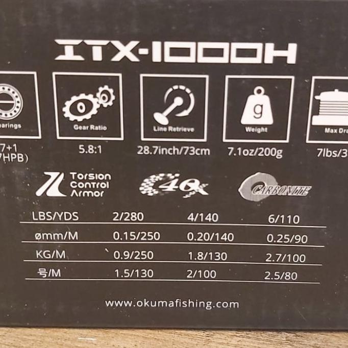 Reel okuma ITX 1000 H