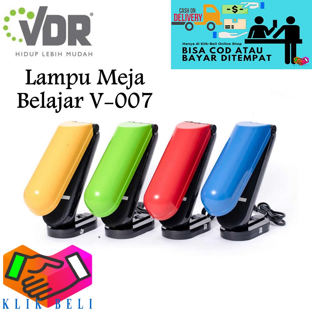 Lampu Meja Belajar LED VDR V-007 Lampu Baca Bebek Anak Kerja Lampu Lipat Desk Lamp