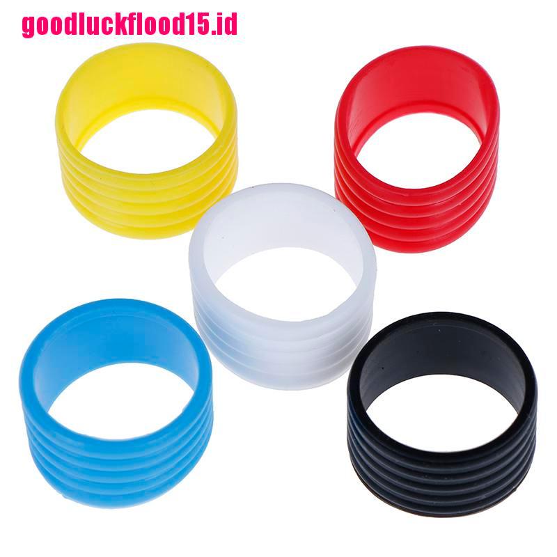 {LUCKID}4pcs Tennis Racket Rubber Ring Grip Stretchable Stretchy Handle Rubber Ring