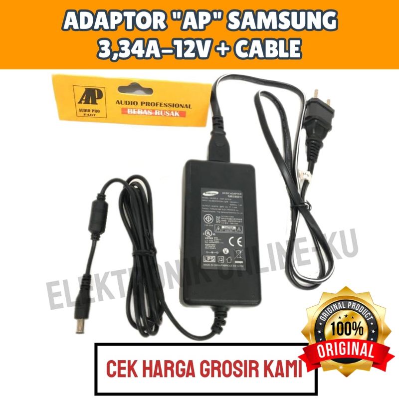 ADAPTOR 3,34A 12V SAMSUNG + CABLE