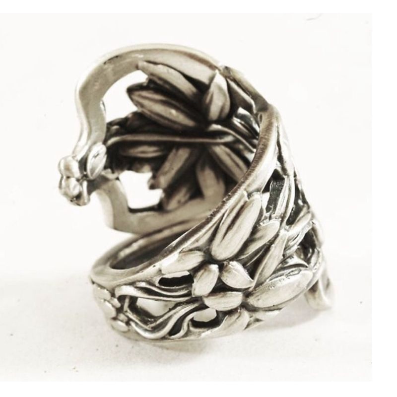 Women's Fashion Vintage 925 Anemone Pattern Ring Jewelry