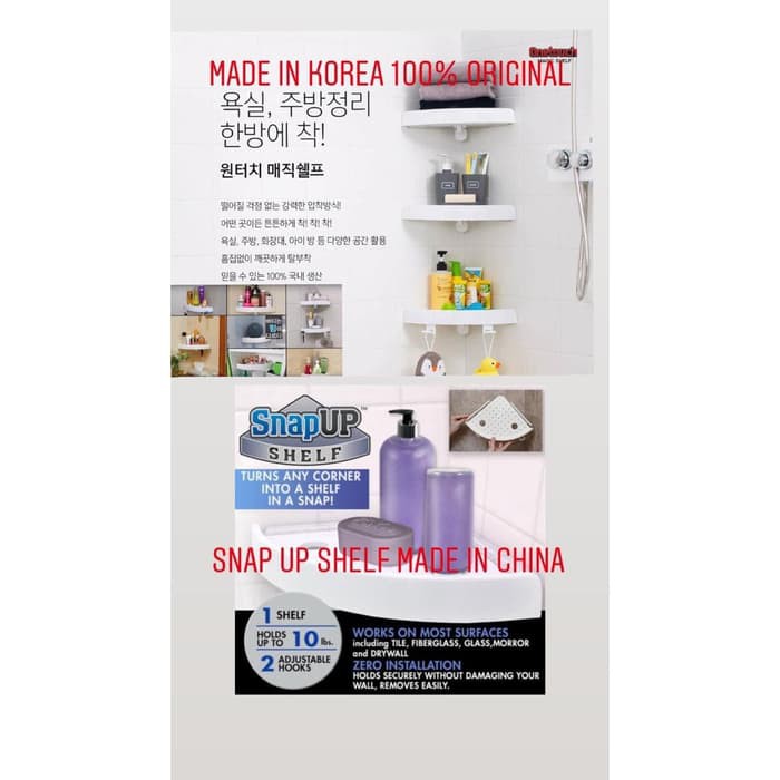 ONE TOUCH MAGIC SHELF ORIGINAL 100% MADE IN KOREA