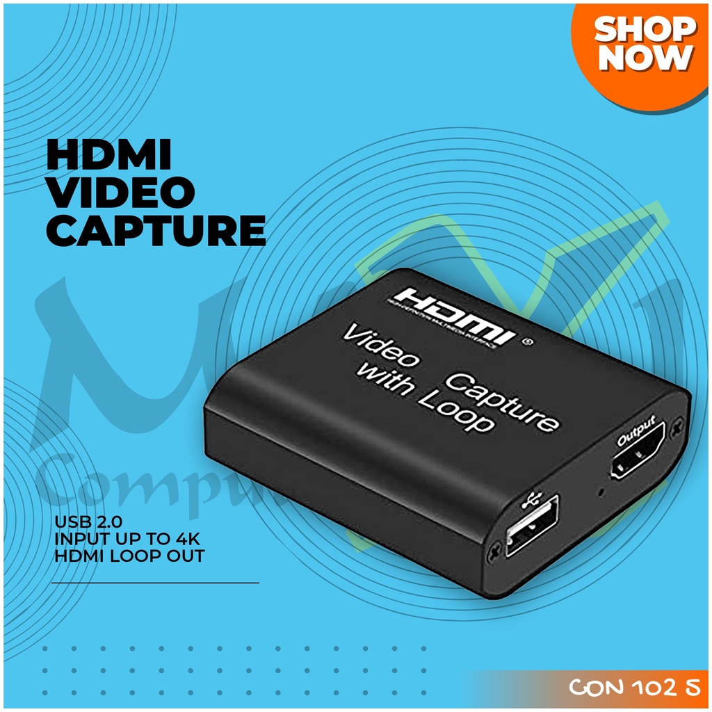 HDMI Video Capture with Loop Out 1080P USB 2.0 Capture Card HDMI to USB Converter Konverter
