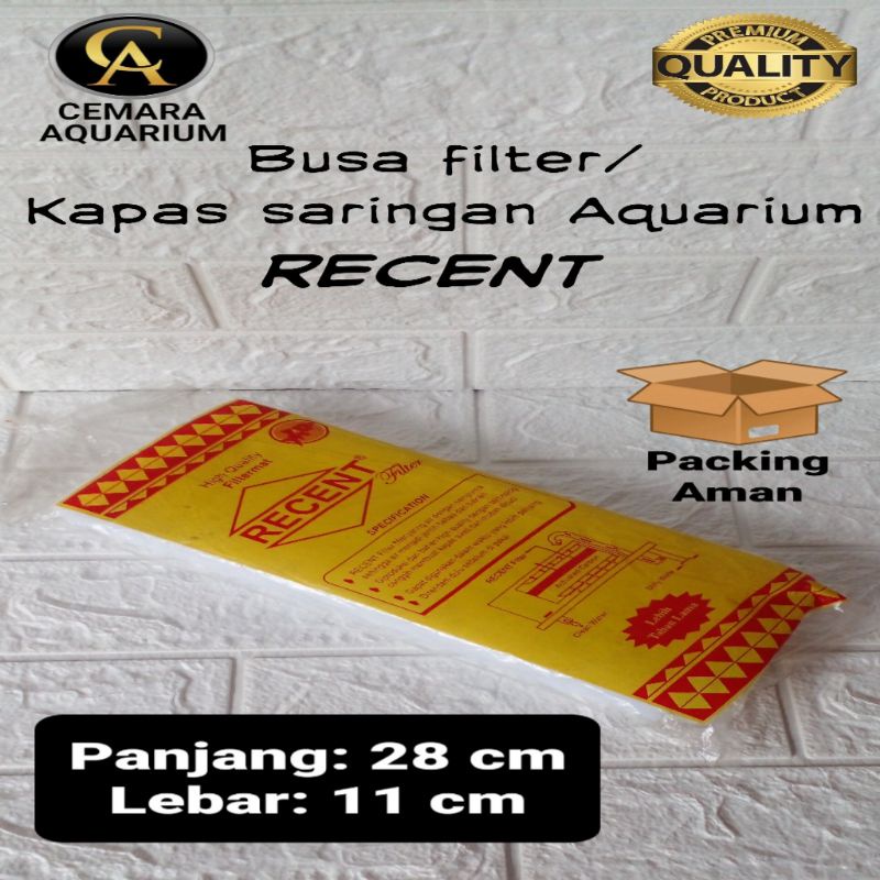 Kapas saringan/ recent/ kapas saringan aquarium/ kapas filter aquarium/ busa filter/ busa filter aqu