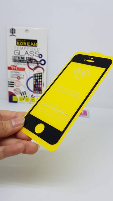 KOREAN Tempered Glass iPhone 5S 5G 5C FULL SCREEN TG 5D iPhone 5 SE FULL GLUE Anti Gores FULL LAYAR