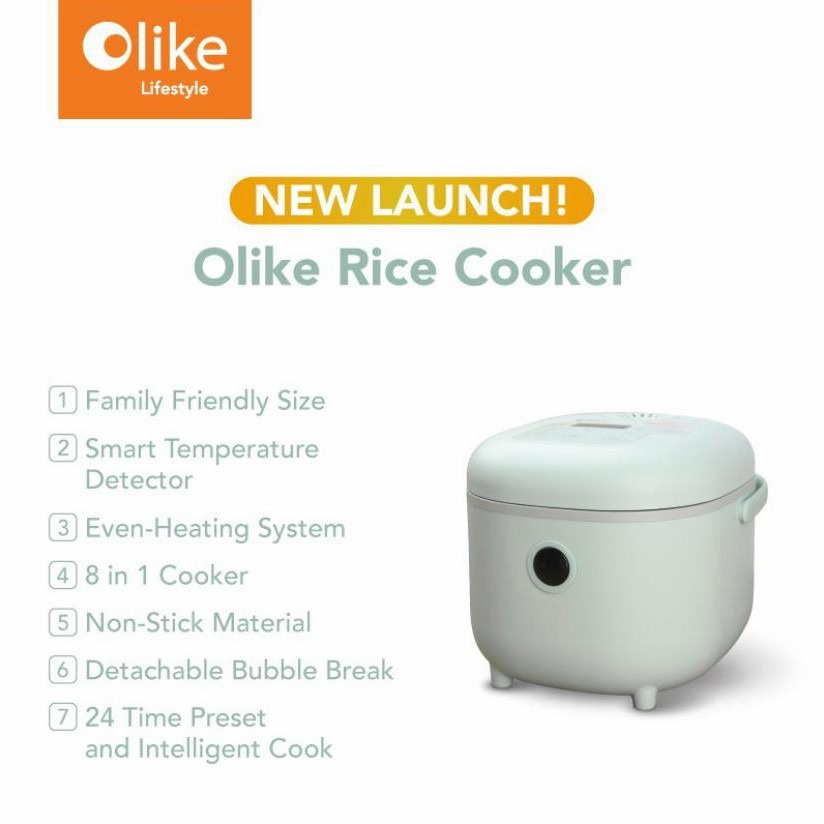 Rice Cooker Green Olike DFB-B30R1 8 in 1 [ORIGINAL]