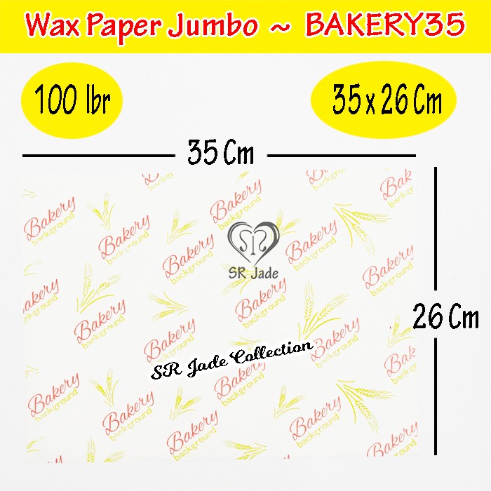 Bagus Kertas Nasi Besar Wax Paper Jumbo Kertas Roti Flower Wrap Burger Gilaa