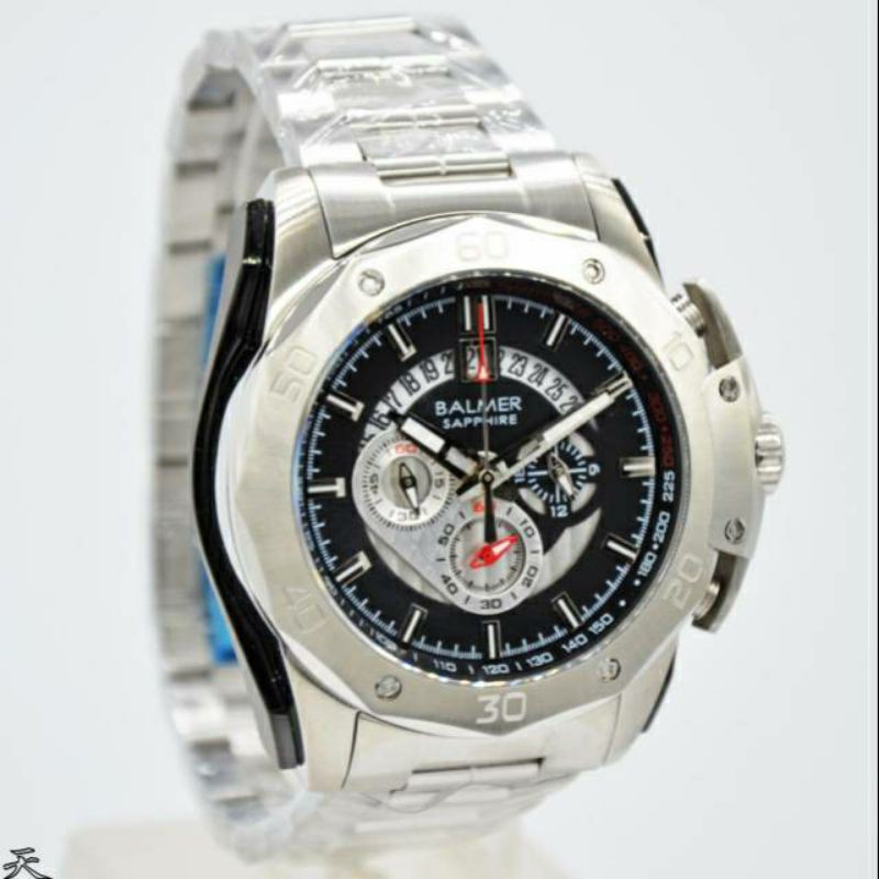 BALMER B.7993 Jam Tangan Pria Chronograph Balmer Sapphire Original Garansi Resmi