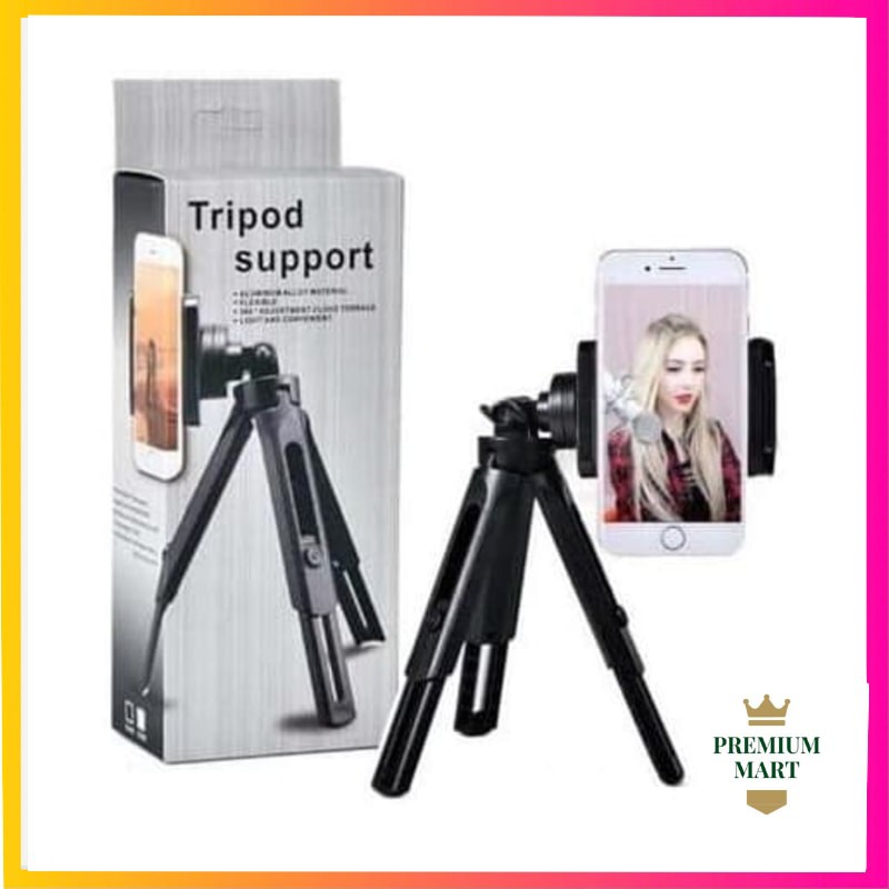 Tripod Support Mini Phone Extendable - With Holder U Handphone [PM]