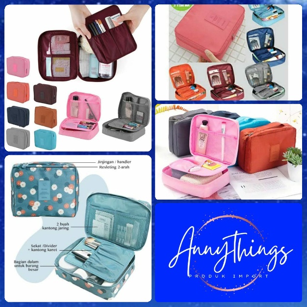 toiletery tempat kosmetik pouch kosmetik tas travel mate jun
