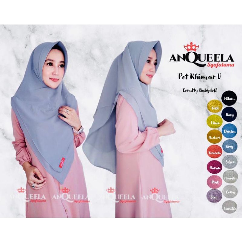 Pet Khimar V By Anqueela Syafaluma Hijab