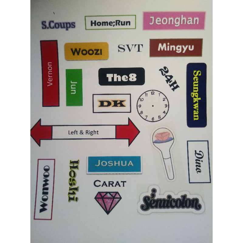 

STIKER KPOP SEVENTEEN A6