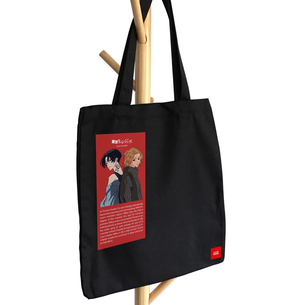 (SALE) TOKYO REVENGERS Tote Bag Kanvas Anime Tokyo Revengers Mikey / Sano Manjiro / Tokyo Manji / TAKEMICHI / MITSUYA Merchandise Anime / Tote Bag Anime