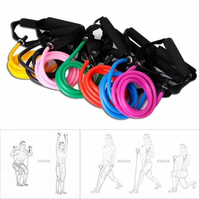 Long Elastic Band Fitness Yoga GYM (Tali Karet Elastis panjang)