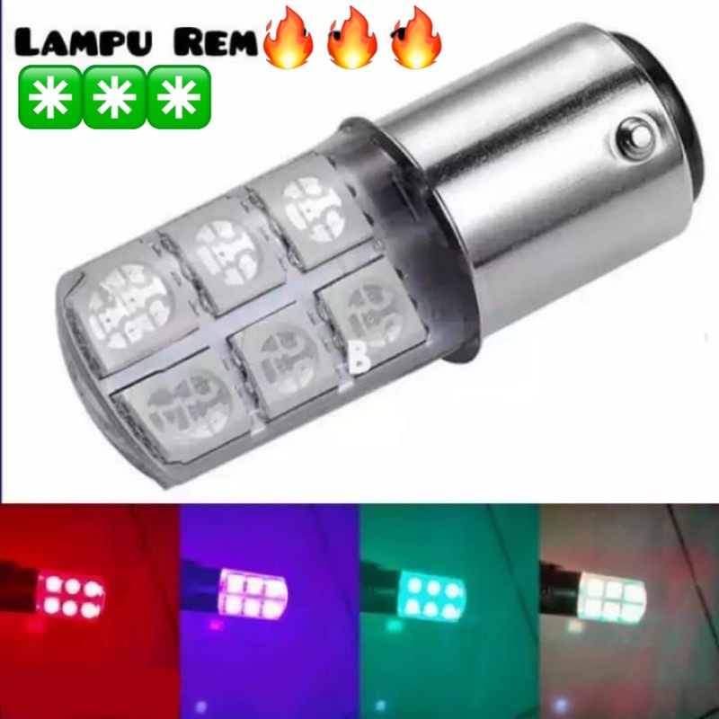 TERMURAH Lampu stop rem belakang 12 mata led jelly flash kedip strobo stoplamp jelly 12 mata flash kedip