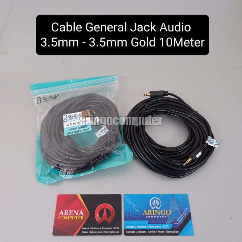 Cable General Jack Audio 3.5mm - 3.5mm Gold 10Meter