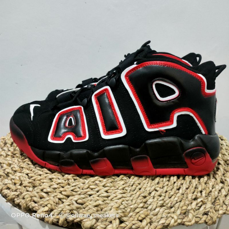 Sepatu Sneakers Bekas Second -- Nike Uptempo Laser Crimson