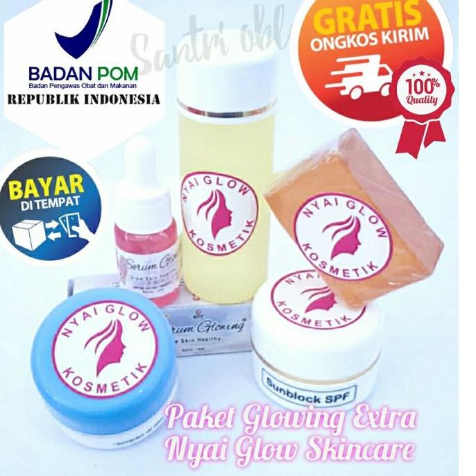 Nyai glow skincare BPOM satuan dan paketan  tas makeup W6D0