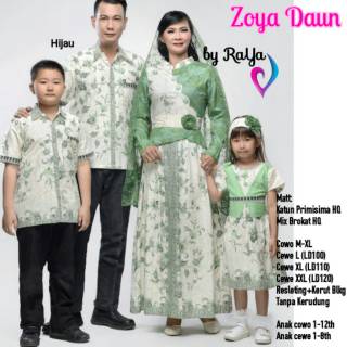  Sarimbit  batik  Zoya Daun couple batik  family  gamis batik  