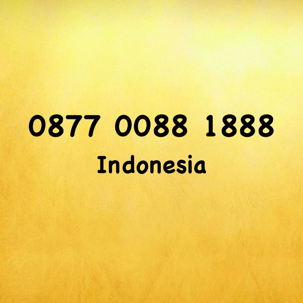 Nomor Cantik XL Bebas Triple A - 888 - 188 - 088 - 0877 0088 1888