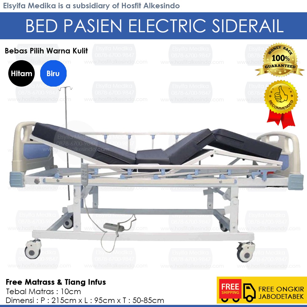 Bed Pasien Elektrik 3 Crank ABS