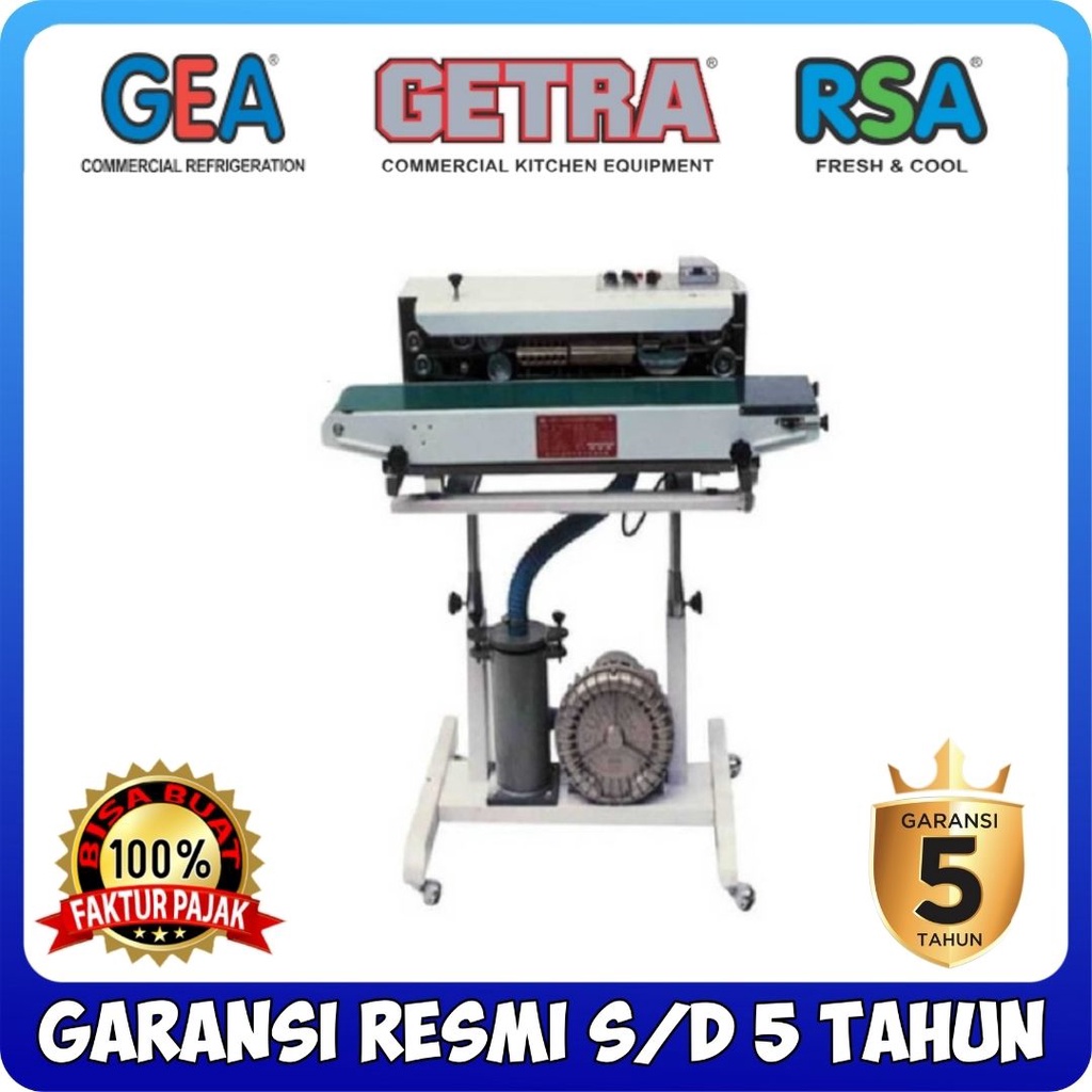 MESIN CONTINUOUS SEALER GETRA  DBF 1000 DBF-1000 MESIN SEGEL PLASTIK ISI ANGIN ORIGINAL
