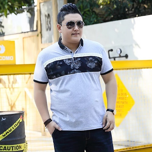 Baju Kaos Polo Pria Jumbo XXL Carl White / Kaos Kerah Pria / Kaos Polo Pria Dewasa / Kaos Pria Berke