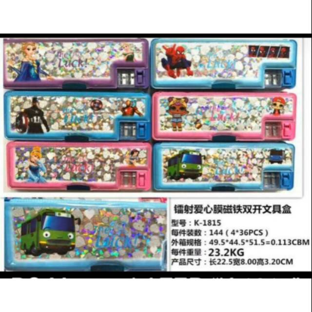 

Tempat Pensil magnet gliter 1815