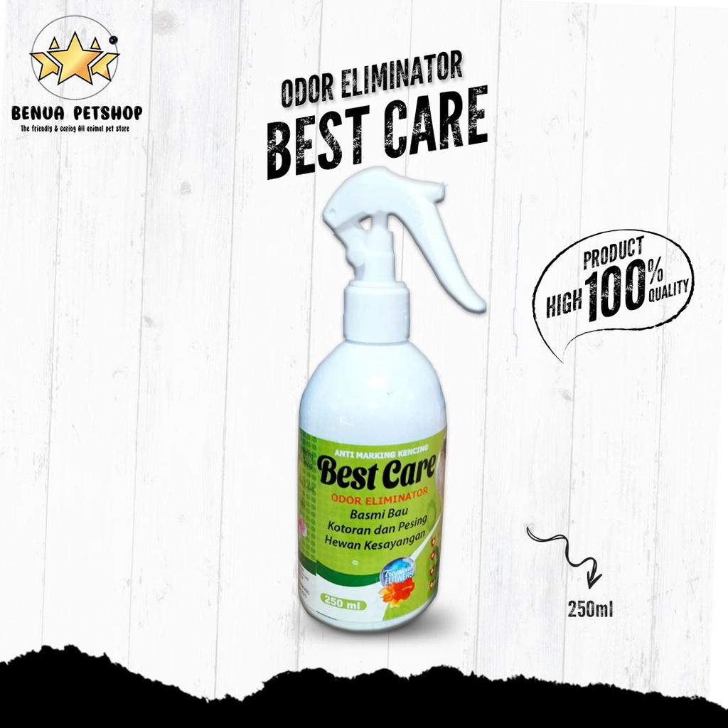 Penghilang bau kandang kucing BEST CARE ODOR ELIMINATOR 250 ML