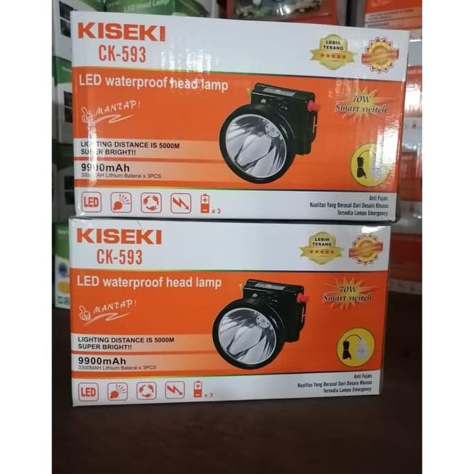 READY Kiseki CK-593 LED Waterproof Head Lamp - Kuning