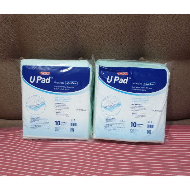 U PAD UNDERPAD 45 x 60 CM PERLAK SEKALI PAKAI ONEMED