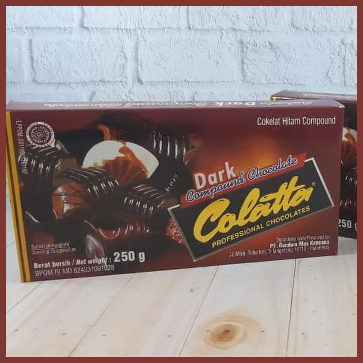 

COLATTA DARK COMPOUND 250 GR COKLAT HITAM COMPOUND COLLATA