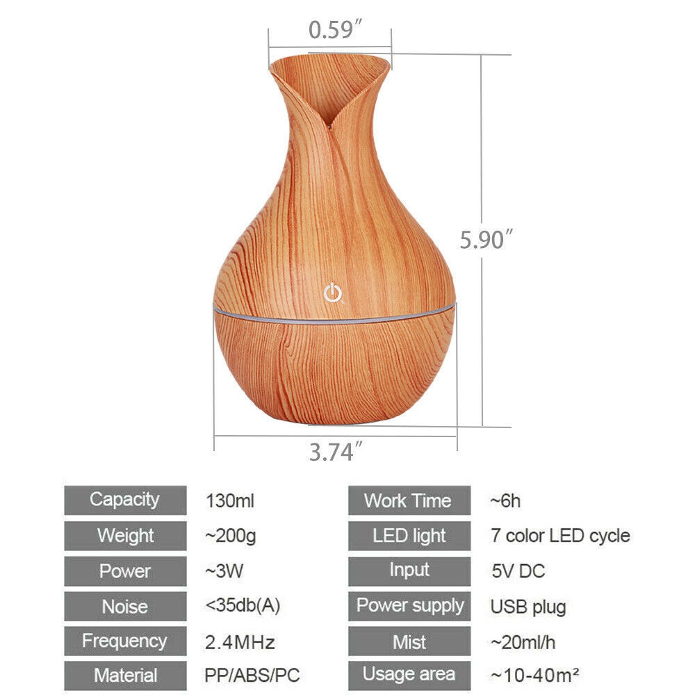 Moi 130ML Humidifier Diffuser Aromatheraphy