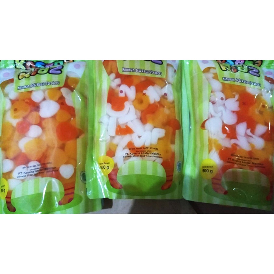 

JELLY KOSENA KIDZ MOTIF random rasa strawberry 500 gr