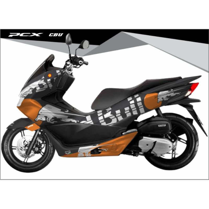 Decal Sticker PCX CBU full body Variasi RedBull