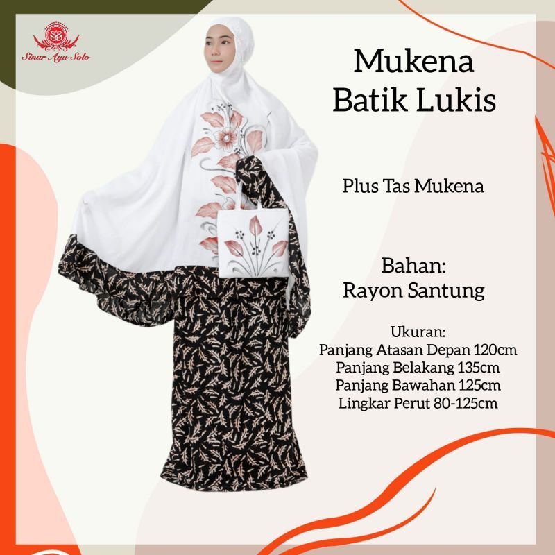 Mukena Batik Kelengan Bordir Beledak Solo Murah TOKO CAHAYA SURYA SHPEE