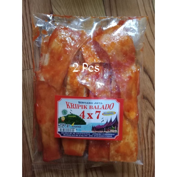 

Keripik Balado 4x7 250gr @2pcs