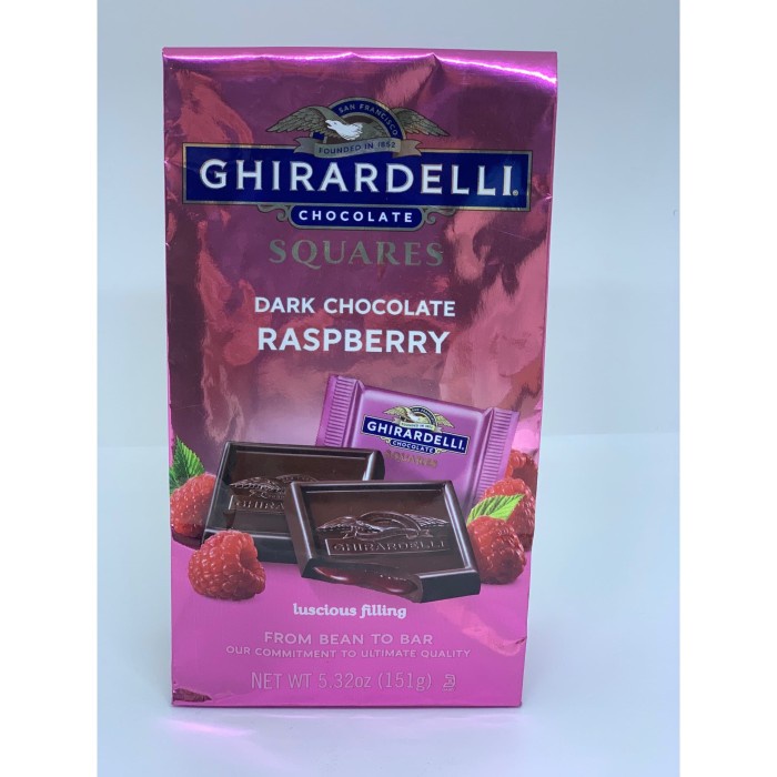 

GHIRARDELLI BAG DARK CHOCOLATE RASPBERRY 5,32 OZ