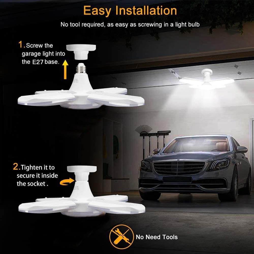 (JY)Lampu 4 Baling Mini Fan Blade Led Light Bulb Lampu Bohlam