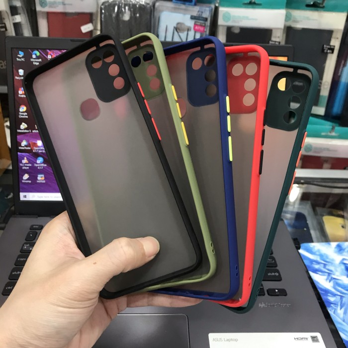 INFINIX HOT 10 PLAY PREMIUM BUMPER HYBRID DOVE CASE BAHAN ANTI PECAH