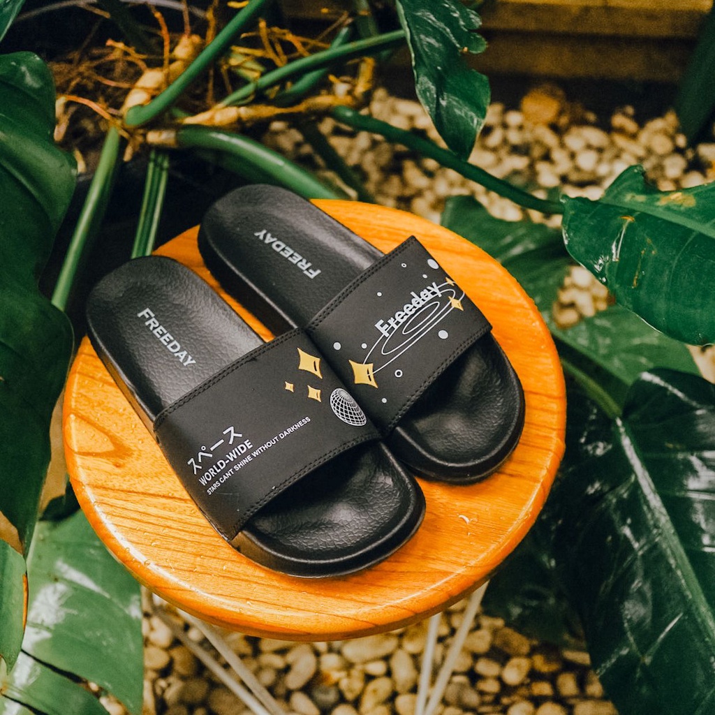BISA COD SANDAL SLIDES FREEDAY GALAXY PRIA WANITA ORIGINAL MURAH