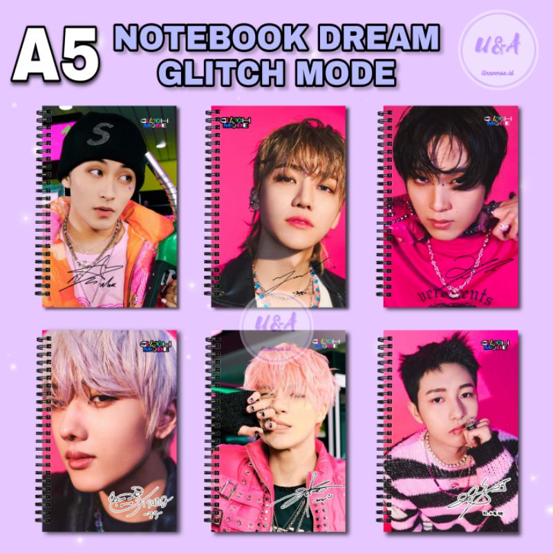 

[COD] NOTEBOOK A5 NCT DREAM GLITCH MODE Glitch ver. Buku Mark Jaemin jeno Murah