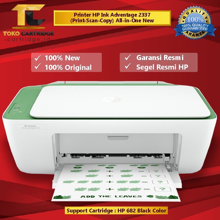 Printer HP 2335 2336 2337 Print Scan Copy ORIGINAL RESMI include cartridge 682 Penerus Inkjet 2135