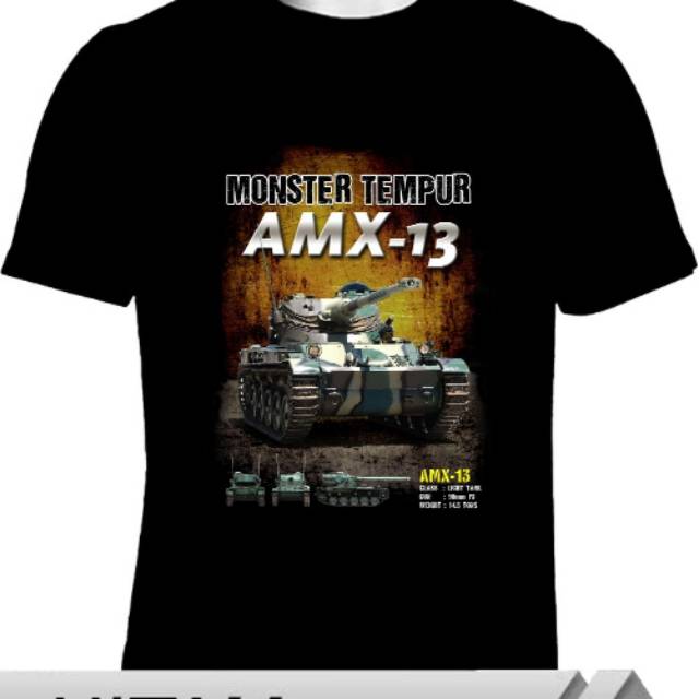Kaos Oblong Cotton MT AMX13 TOP ARMY