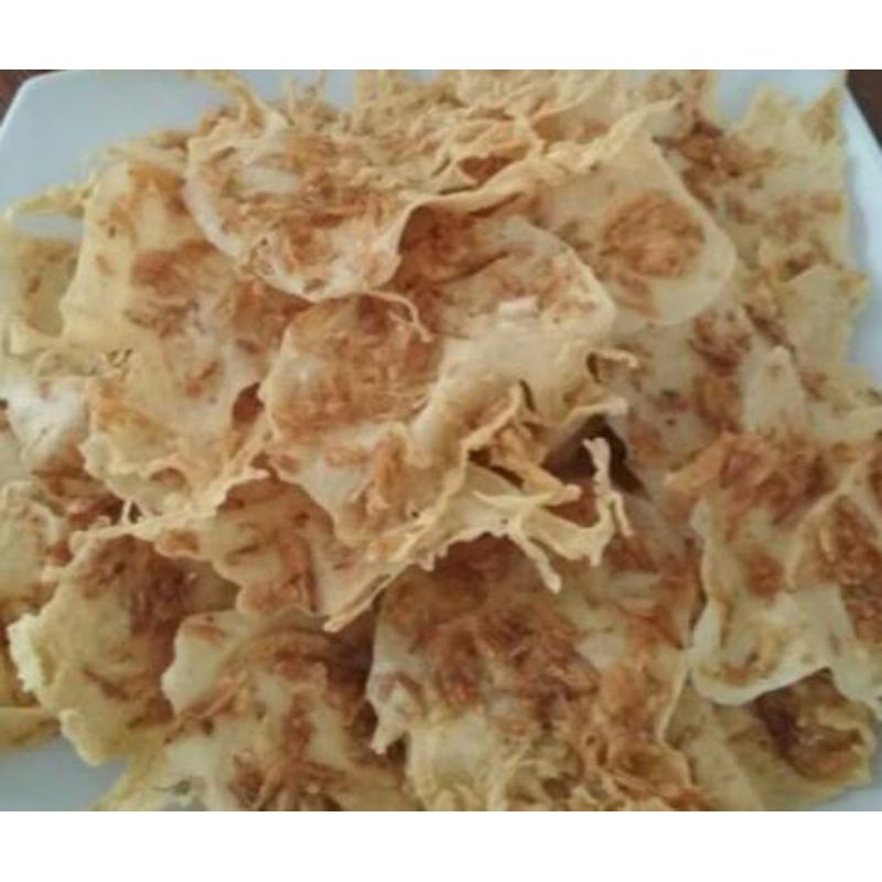 

Peyek kacang tanah, kacang hijau, dan ribon