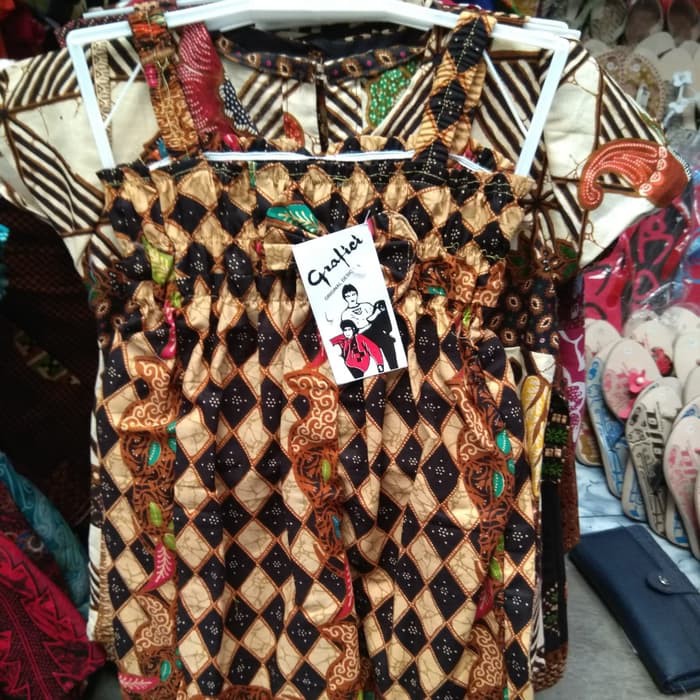 DRESS BATIK BAYI BATITA DAN ANAK USIA 1-2 TAHUN BAJU ANAK PEREMPUAN