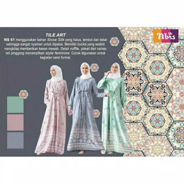 PROMO SALE GAMIS MURAH NIBRAS NS 061 NS 61 NS61 GAMIS BUSUI BISA COD
