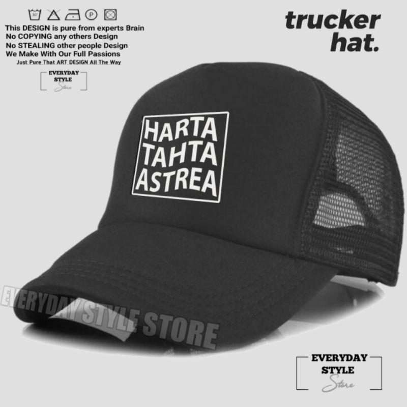 Topi Harta Tahta Astrea Trucker Jaring