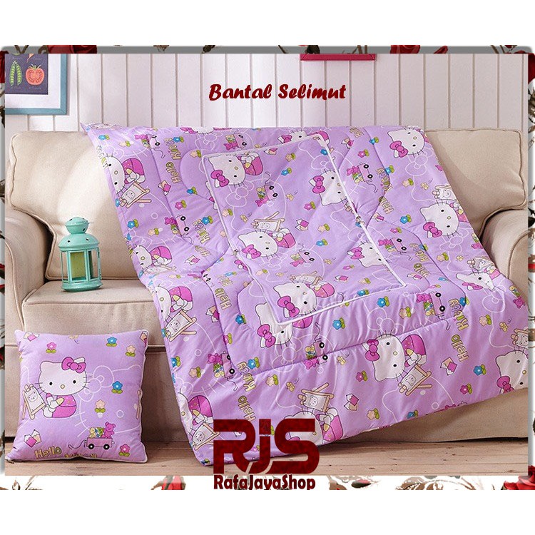 Bantal Selimut HELLO KITTY (Balmut) Selimut yg bisa dilipat jd bantal