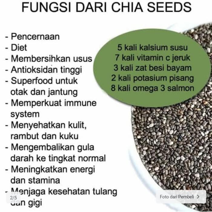 

chia seed organik 1kg/chia seed hitam murah